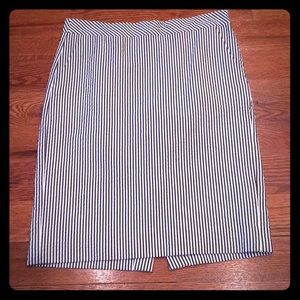 JCrew Seersucker Pencil Skirt w/ Pockets